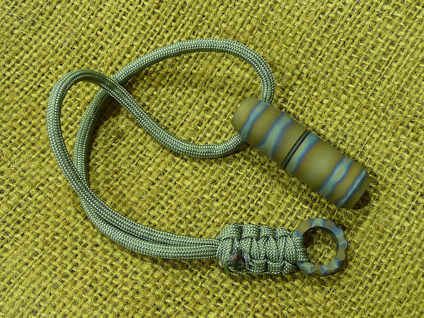 large titanium lanyard rings
